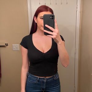 SOLD || Brandy Melville Black Shirt